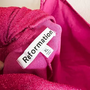 New Reformation Breslin Dress - Pink Sparkle Size XL thumbnail 6