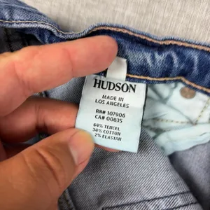 Hudson Crop Muse Jeans Womens 26 Blue Mid Rise Skinny‎ Cuffed Ankle Zip Denim thumbnail 12