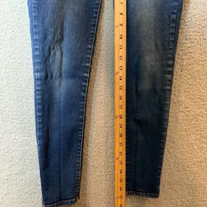 Aeropostale Jeans Womens 2 Blue High Waisted Stretch Denim‎ Jegging Distressed thumbnail 7