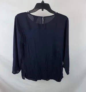 Long Sleeve Blouse Blue thumbnail 2