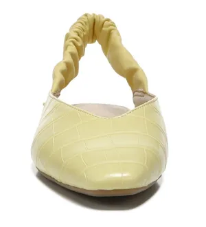 Circus by Sam Edelman Pineapple Yellow Crocodile Omina Slingback Flats thumbnail 6