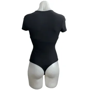 Abercrombie & Fitch Black Crew Neck Short Sleeve Tee T-Shirt Bodysuit Top Sz XS thumbnail 3