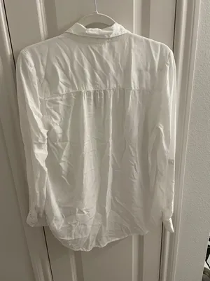 BeachLunchLounge White Button Down Shirt thumbnail 4