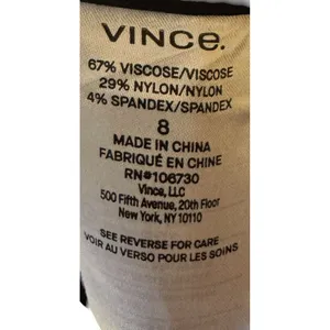 Vince Womens Pants Ponte Knit Skinny Stitch Front ‎ Faux Zip Pockets Black 8 NWT thumbnail 8