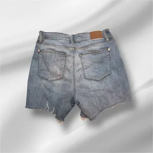 Judy Blue High Rise Raw Hem Denim Shorts Size 1XL thumbnail 2