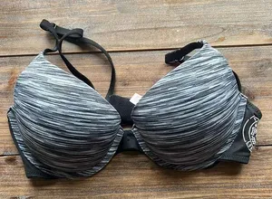 Victoria’s Secret PINK Wear Everywhere Push Up Bra Striped Size 34B thumbnail 1