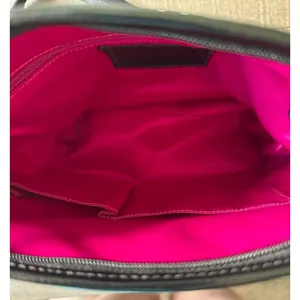 COACH Graffiti Kyra Poppy‎ black white red sateen shoulder crossbody bag F16864 thumbnail 6