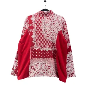 Susan Graver Quarter Zip‎ Red 1X thumbnail 2