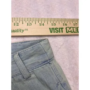 BDG Pleated Balloon Pants Womens 2 Light Wash Denim High Rise Tapered‎ Jeans thumbnail 3