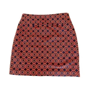 Anthropologie Women's A-Line Knee Length Geometric Skirt Size M Multicolor thumbnail 5