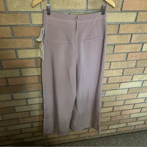 NWT Dillards Love & Piece Collective Mauve Women’s Wide Leg Slacks Button Size S thumbnail 4