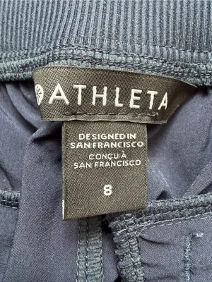 Athleta Brooklyn Ankle Pant in Navy Size 8 Casual Wrinkle Resistant Stretch thumbnail 9