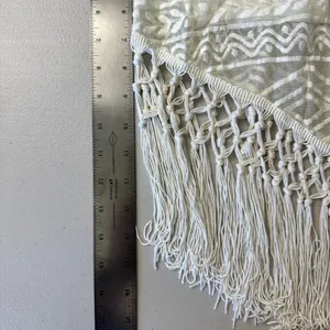 NWT Charlotte Russe Vintage White Fringe Crochet Tank Top Women's Medium thumbnail 5