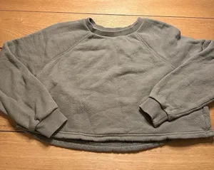Madewell cropped pullover MWL green xs thumbnail 1
