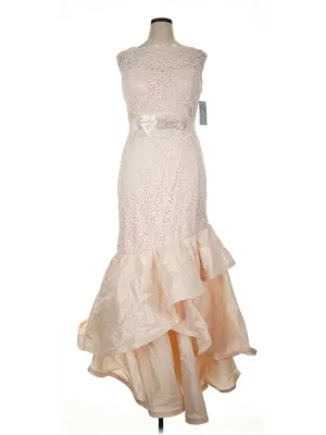 NWT Rickie Freeman for Teri Jon Lace & Taffeta Gown in Blush Pink Dress 16 thumbnail 3