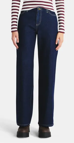 NWT No Boundaries Wide-Leg Baggy Dark Blue Women's Jeans Large 12-14 thumbnail 1