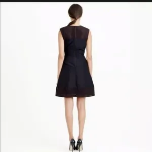 J.Crew Black Eyelet Laser Cut Cotton Silk Fit & Flare Dress 8T thumbnail 12