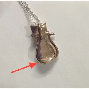 Classy‎ Cat Rose Gold Plated AU Sterling Silver Swarovski Crystals Necklace 18" thumbnail 12