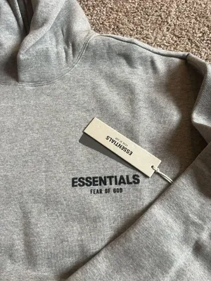 Fear of God Essentials Hoodie Dark Oatmeal Size Xs thumbnail 3