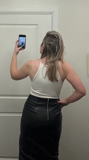 Express Black Leather Skirt Faux midi thumbnail 2