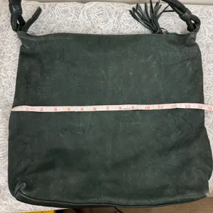 Pallie Bags Phin Forest Green Leather Hobo Slouchy Purse Twisted Strap Tassel thumbnail 12
