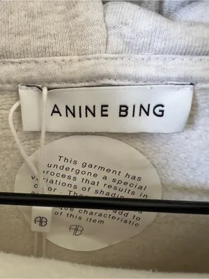 Anine Bing Sport Harvey Sweatshirt in Heather Grey NWT thumbnail 6