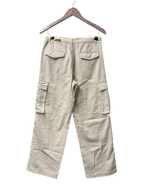 YoungLA Womens Metro Cargo Pockets Pants Womens Beige Khaki Small NEW NWT thumbnail 3