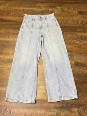 Gap Stride High Rise Wide Leg Jeans Women's 29/8 Light Indigo thumbnail 1