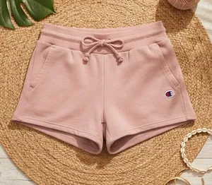 CHAMPION Dusty Rose Drawstring Athletic Sweat Shorts with Pockets thumbnail 1