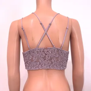 Victoria's Secret PINK small lace criss cross back bralette crop top BC3 3240 thumbnail 5