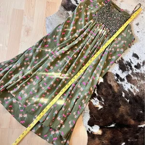 RACHEL COMEY Green Silk Midi Dress Size‎ Small thumbnail 8