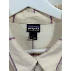 Patagonia Button Down Shirt Women's Flannel Plaid Long Sleeve Casual Size L thumbnail 8