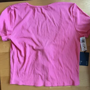 Aritzia Wilfred Free only tie-front tshirt PINK thumbnail 6