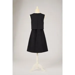 Little Black Dress SzXL Sophisticated Overlay A-Line Classic Minimalist Layered thumbnail 3