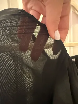 Cropped American Eagle Mesh Long Sleeve Going Out Top thumbnail 3