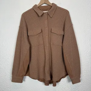 Aerie LumberJane Waffle Button Up Shirt Oversized Size Large thumbnail 2