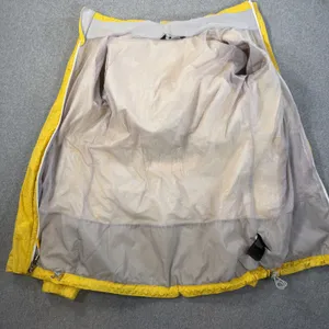 The North Face Women's Small Rain Jacket Hooded Yellow White Polka Dot Full Zip thumbnail 8