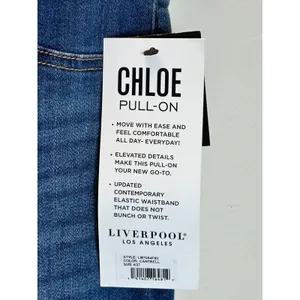 Liverpool Chloe Pull-On Jeans Womens 4 Blue Crop Cantrell Stretch Denim thumbnail 10