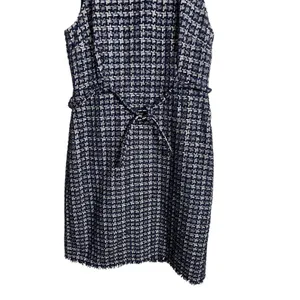 J.Crew Textured Tweed Houndstooth Sheath Dress Blue Womans 14 thumbnail 4