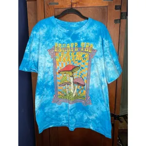 Escape The Ordinary Mushroom Unisex Tie Dye Tee Large Boho Life Clothing Co. thumbnail 2