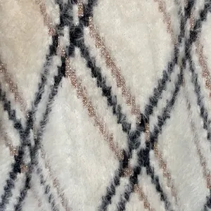 Cliche Plaid Cozy Cardigan Jacket Cream Beige Black Long Open Front Size Large‎ thumbnail 2