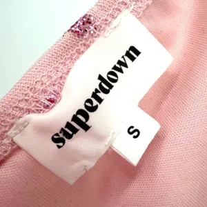 Superdown Fifi Mesh Mini Dress Womens S Pink Heart Coquette Barbiecore Romantic thumbnail 10