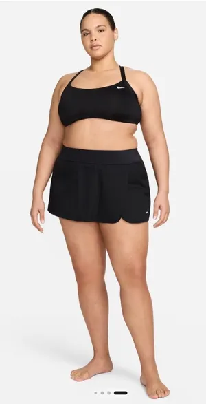 Nike Solid Element Board Skirt Skort Black Activewear Athleisure Zip Pocket XXL thumbnail 1