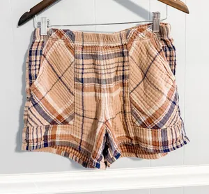 Aerie Gauze Plaid Shorts thumbnail 1