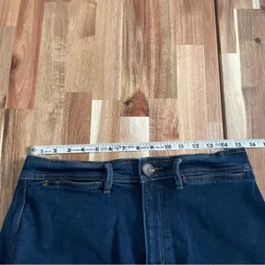 LOFT Denim Shorts High Rise Dark Wash size 28/6 thumbnail 7