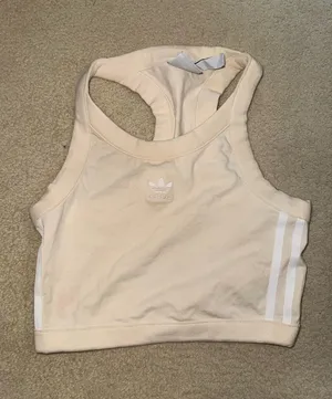 Adidas tan crop top thumbnail 1