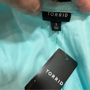 Torrid Midi Pucker Woven Trapeze Dress in Island Paradise - 3X thumbnail 4