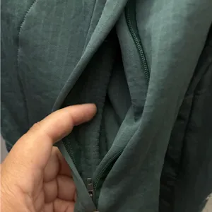 🆕Carhartt Women's Forest Green Force Relax Fit Half Zip Hooded T-Shirt S🆕 thumbnail 7