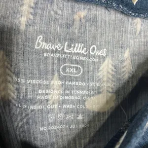 Brave‎ little ones bamboo pajama pants navy blue winter scene women's size XXL thumbnail 4