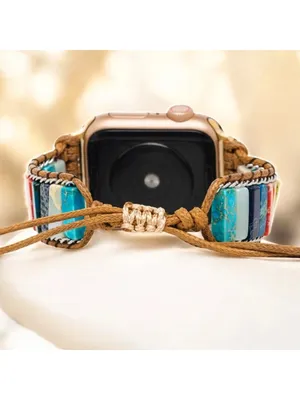 Cape Diablo Genuine Stone Handmade Apple Watch Band NWT thumbnail 4